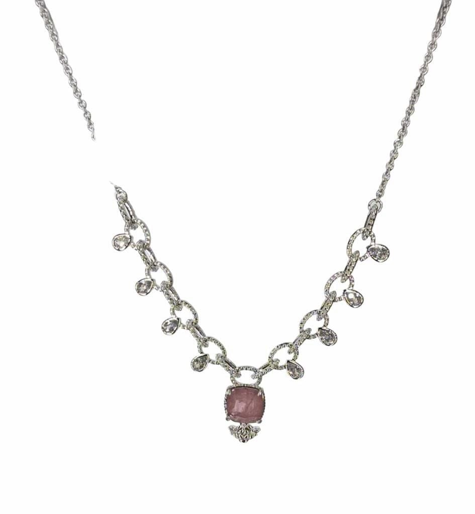 BP 1/250 Rare Unicorn Rose Quartz Rhodium GORGEOUS 2