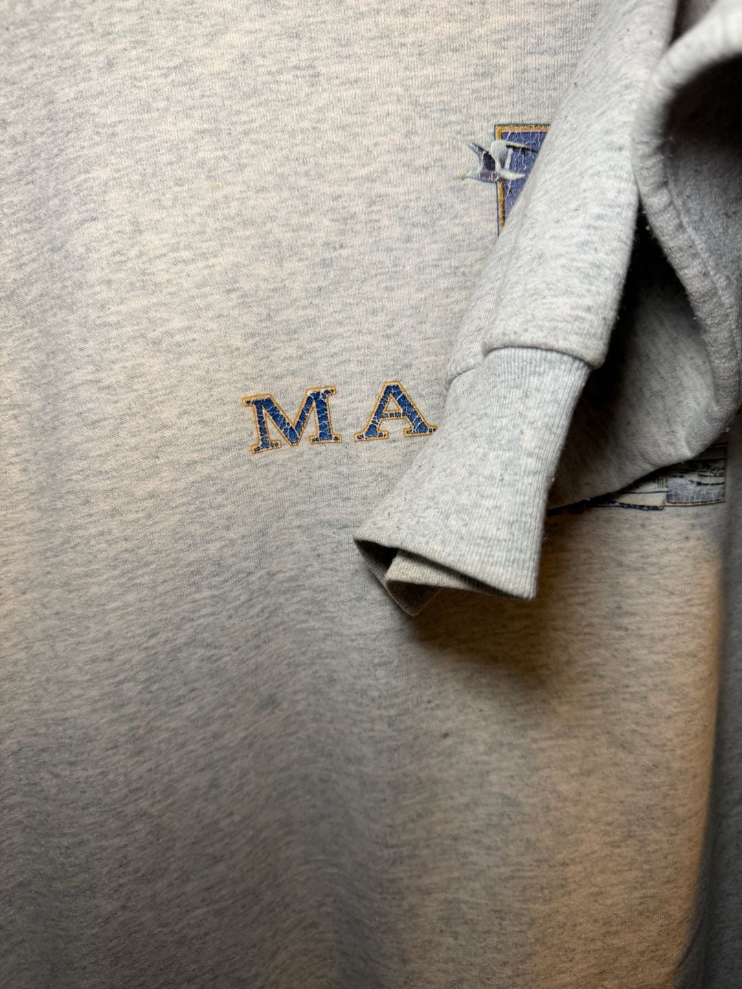 Vintage Maryland Destination Sweatshirt Size L Gray Lighthouse Crewneck 6