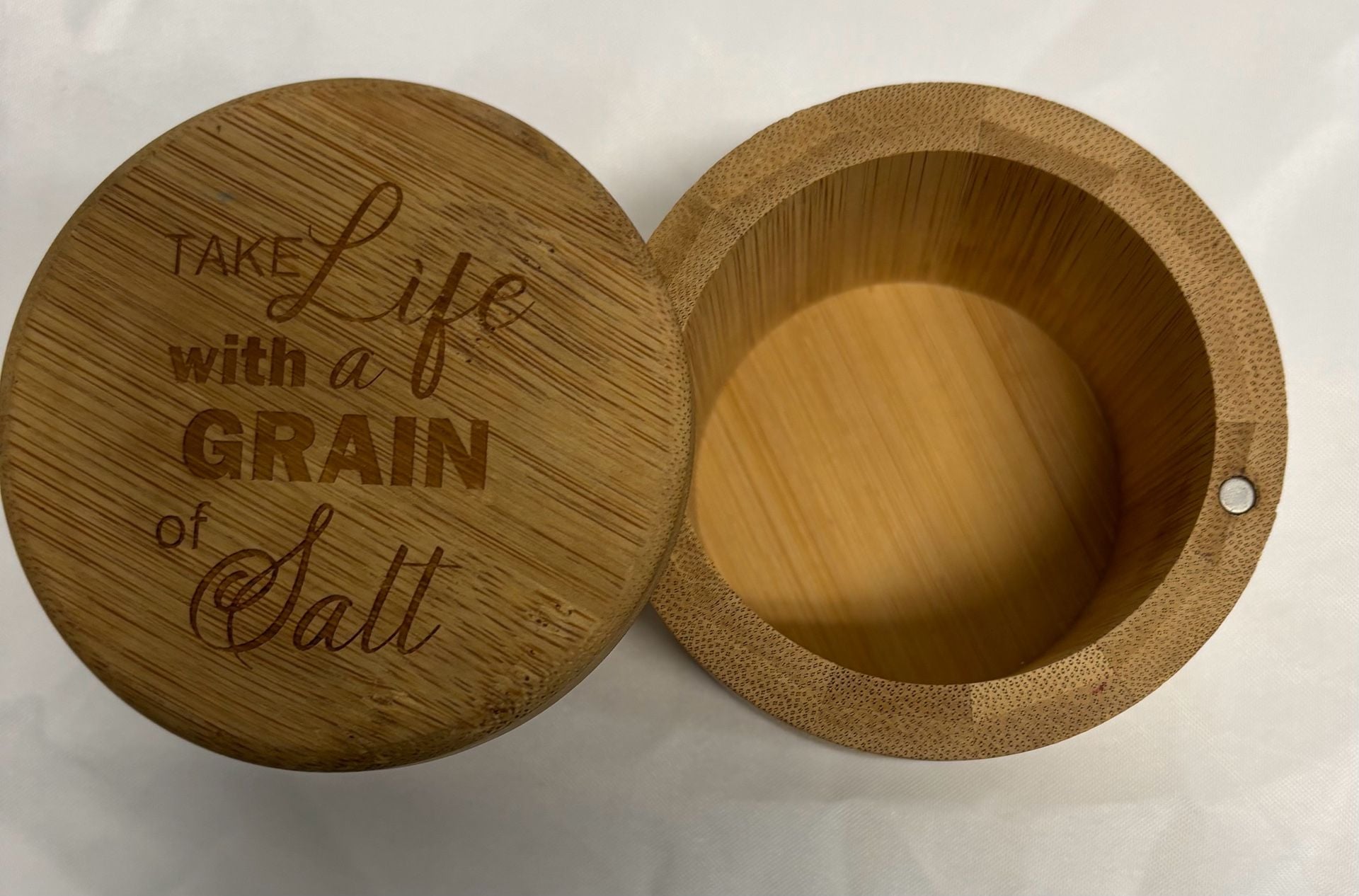 Bamboo Salt Cellar Take Life With A Grain Of Salt 2