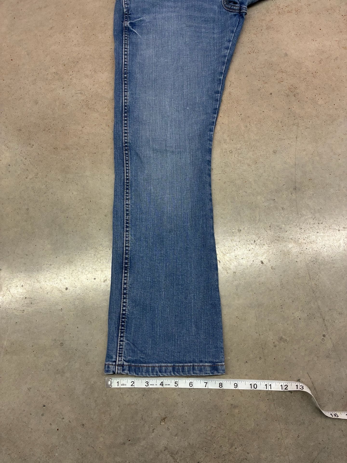 Wrangler Retro Slim Bootcut Jeans Blue Denim 7