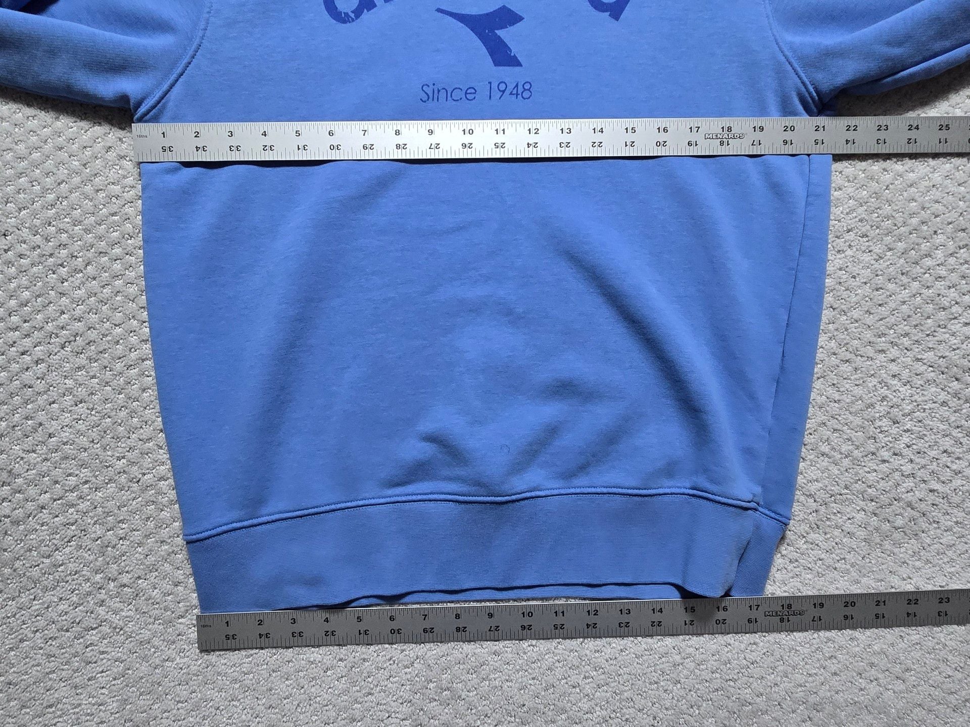 Diadora Since 1948 Pullover Hoodie Size M Blue Sweatshirt 4