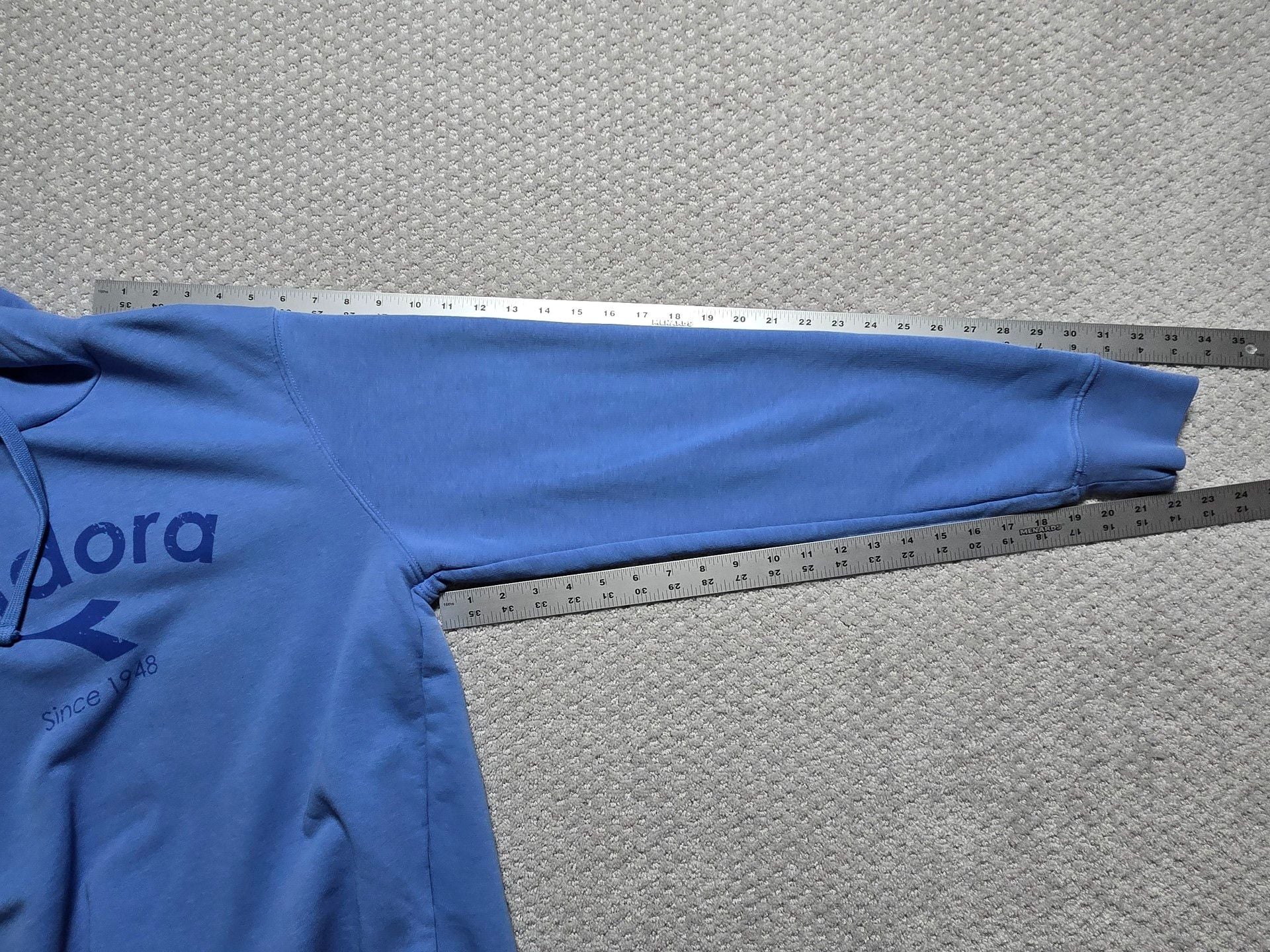 Diadora Since 1948 Pullover Hoodie Size M Blue Sweatshirt 7