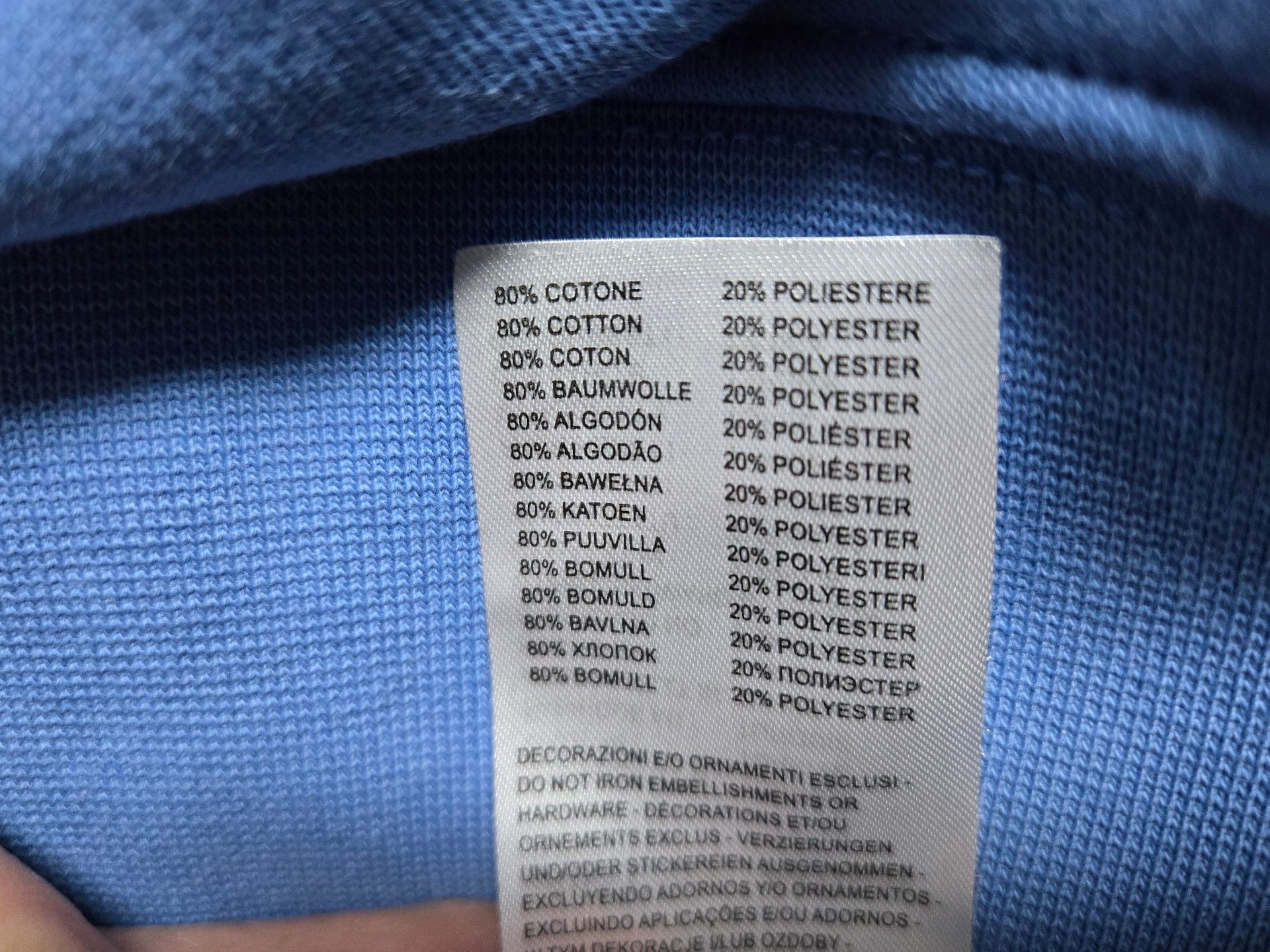 Diadora Since 1948 Pullover Hoodie Size M Blue Sweatshirt 9