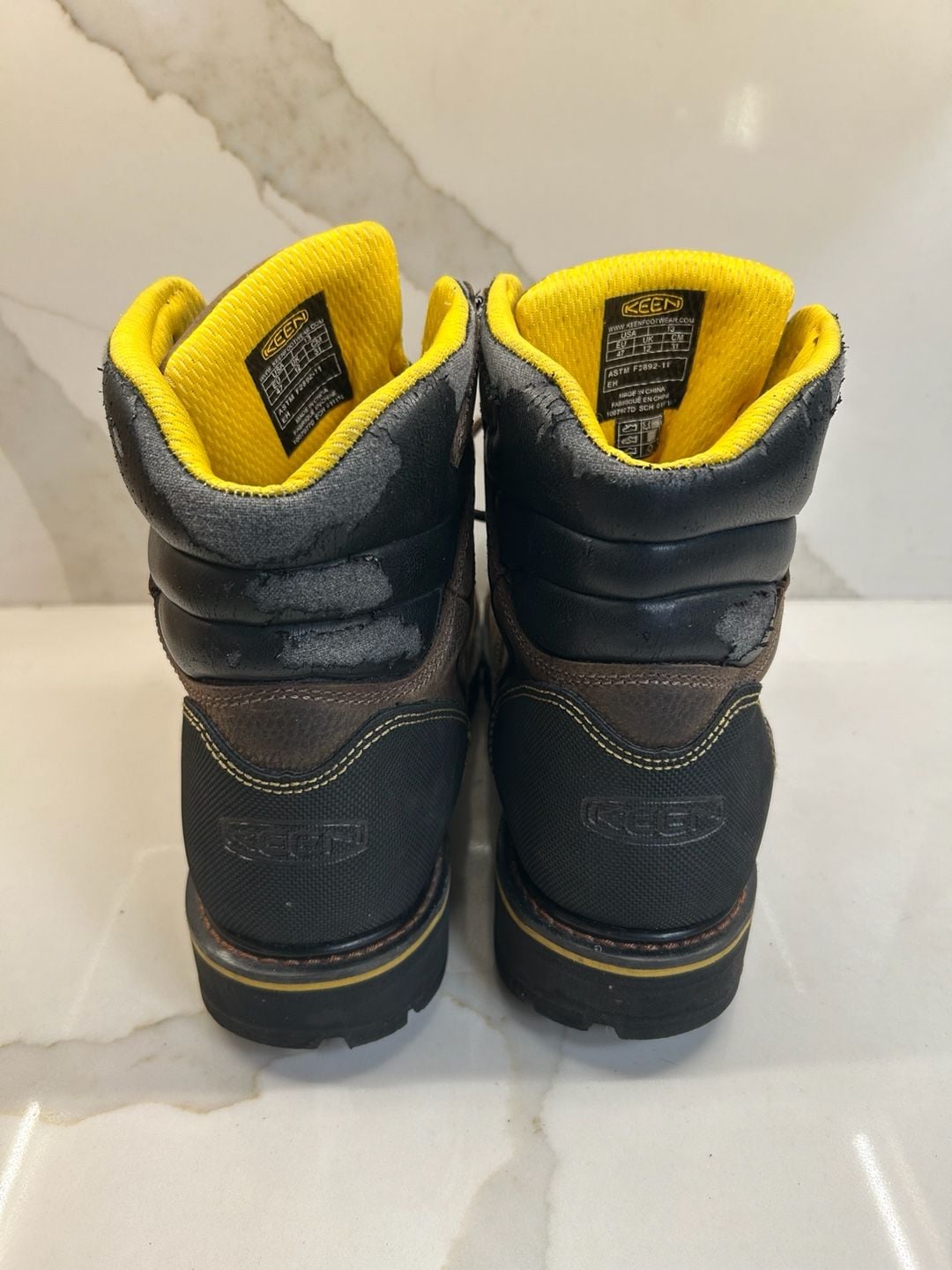 KEEN Utility Milwaukee Work Boots Size 13 Brown Leather Steel Toe 5