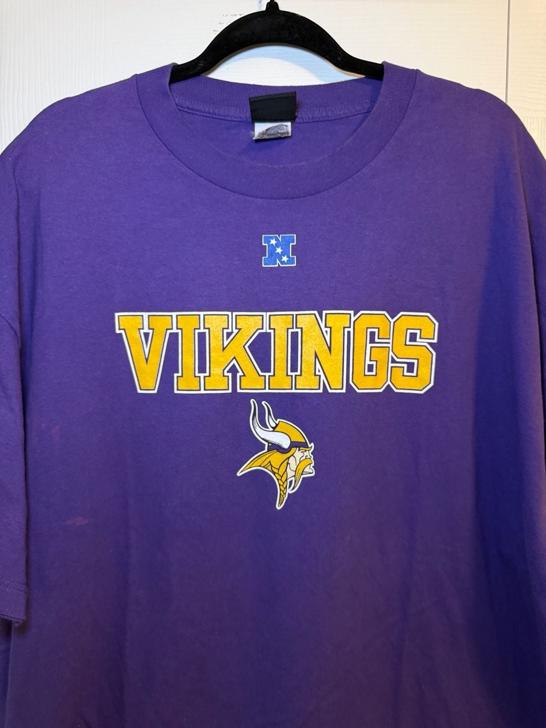 NFL Team Apparel Minnesota Vikings T-Shirt Size 2XL Purple Football Tee 3