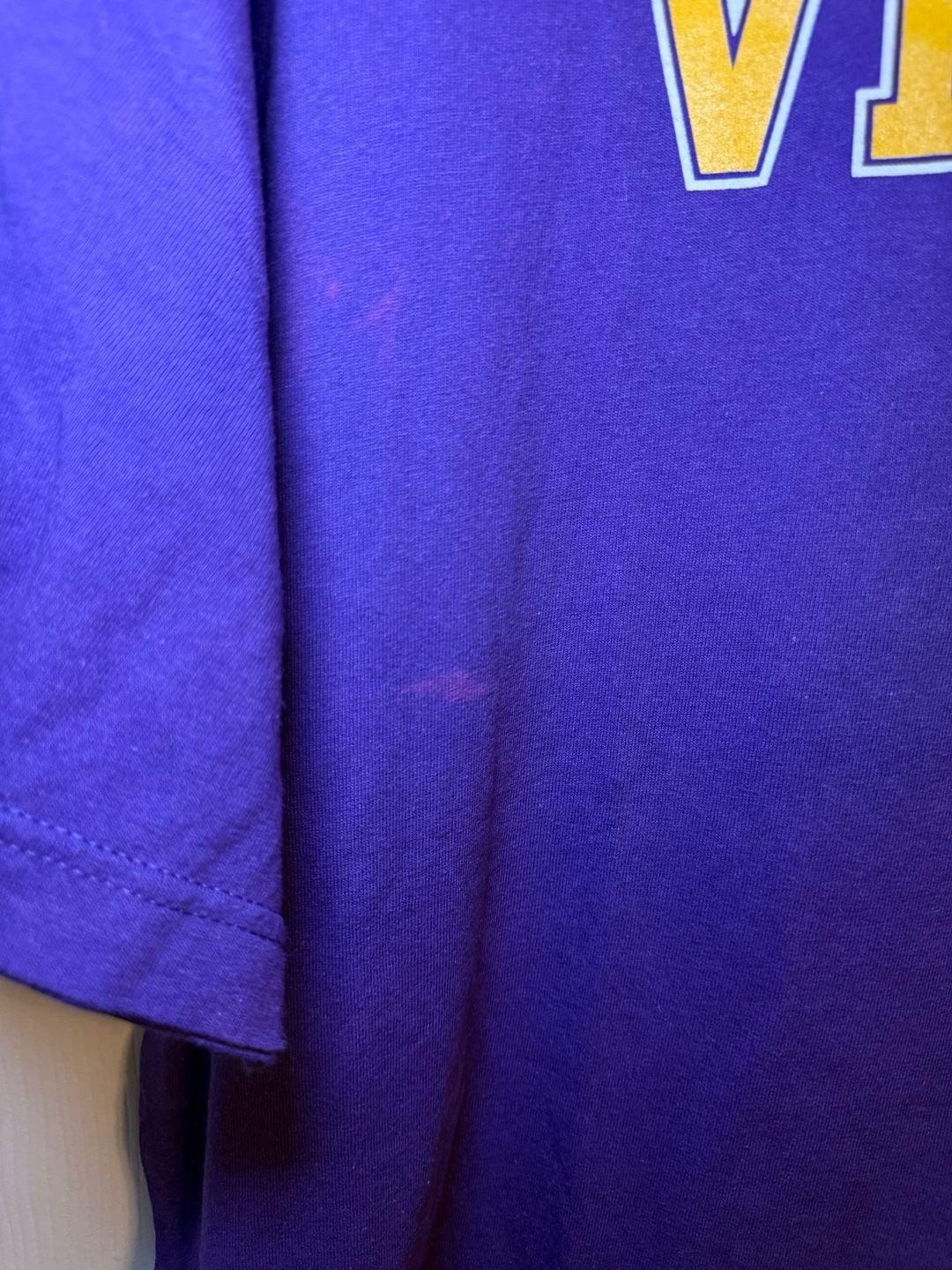 NFL Team Apparel Minnesota Vikings T-Shirt Size 2XL Purple Football Tee 4
