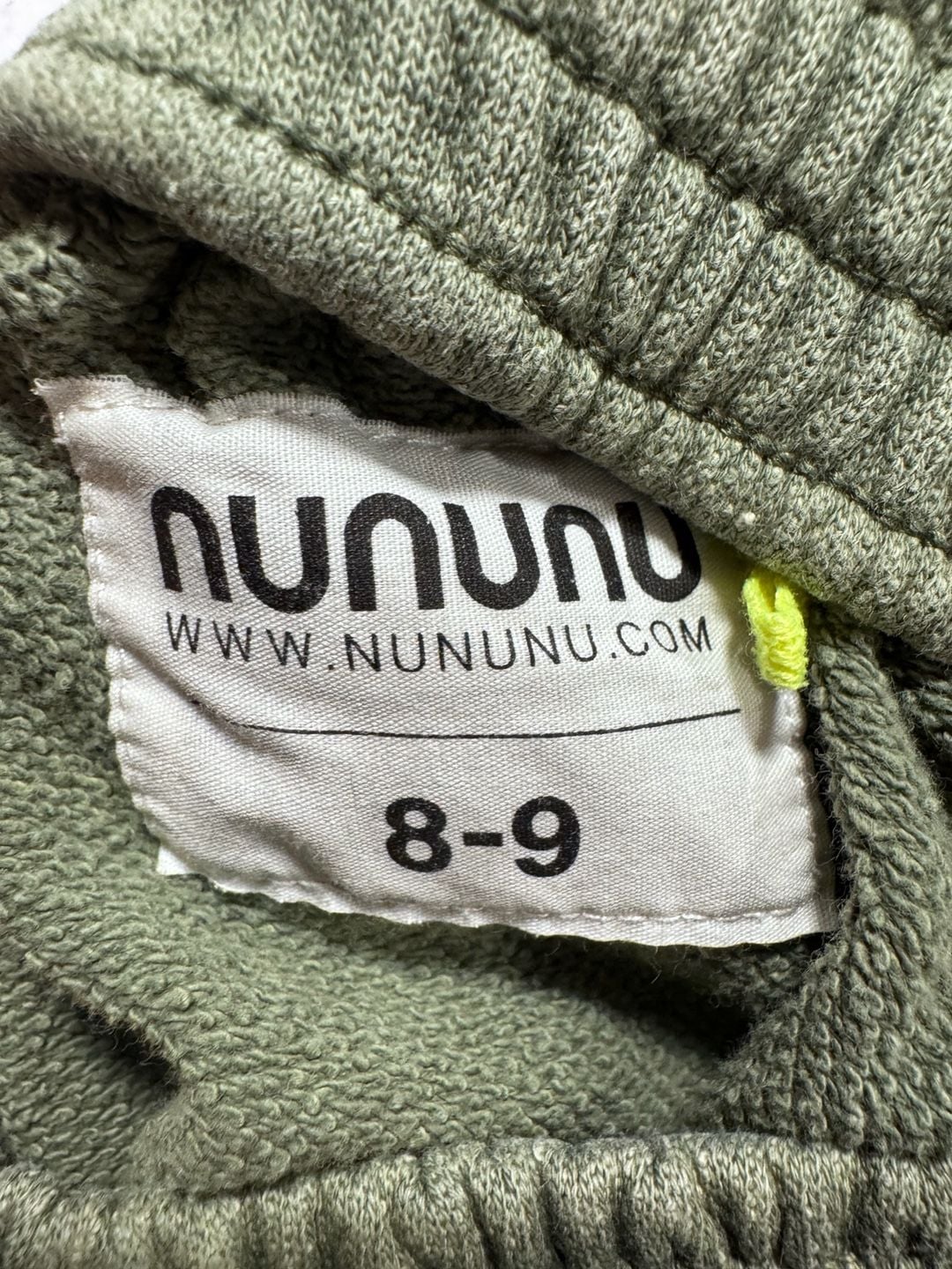 Nununu Kids Jogger Sweatpants Size 8-9 Olive Green Ombre 11