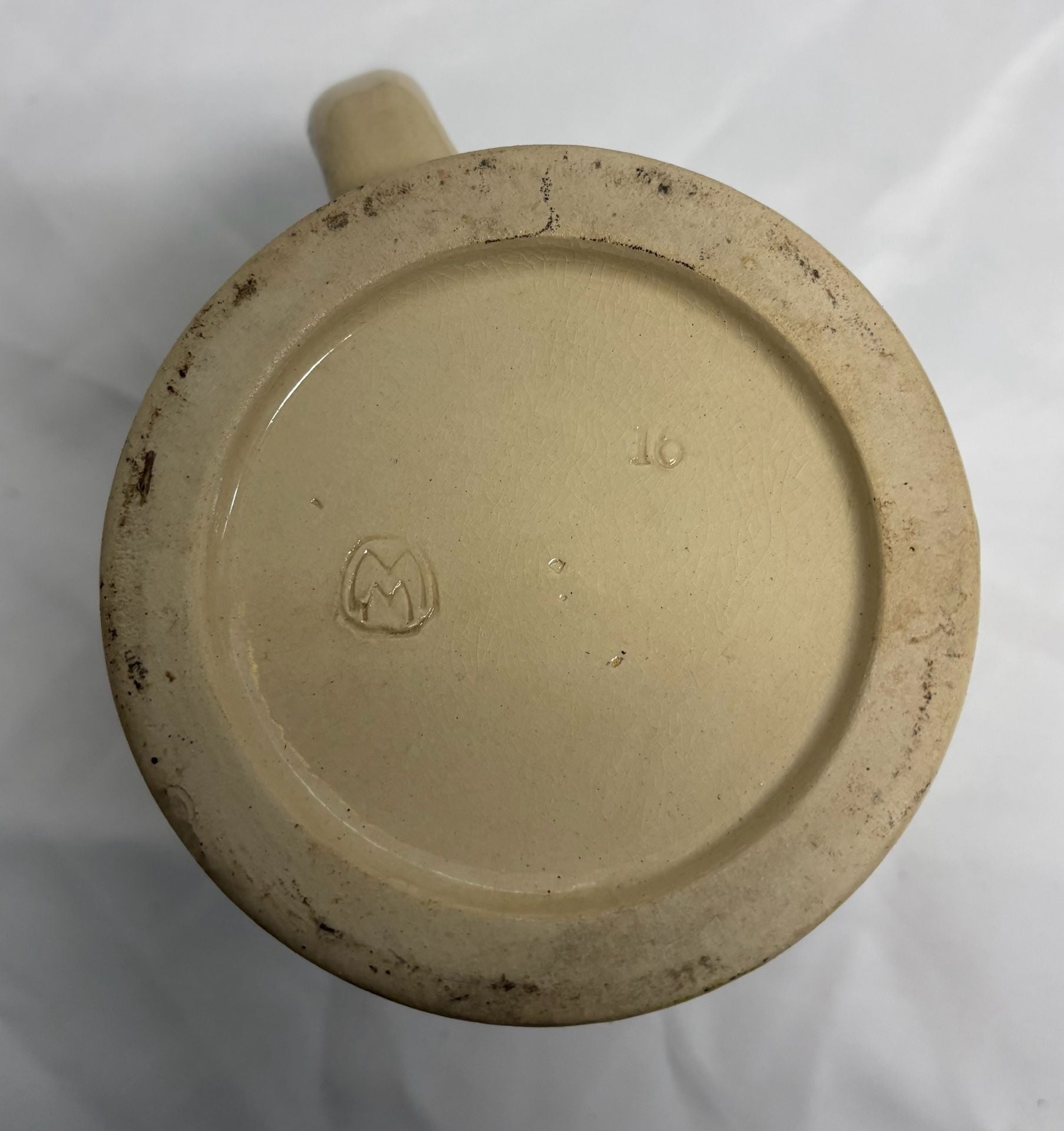 Vintage Ceramic Beer Stein 0.5L Defendimus Vulcanier 3