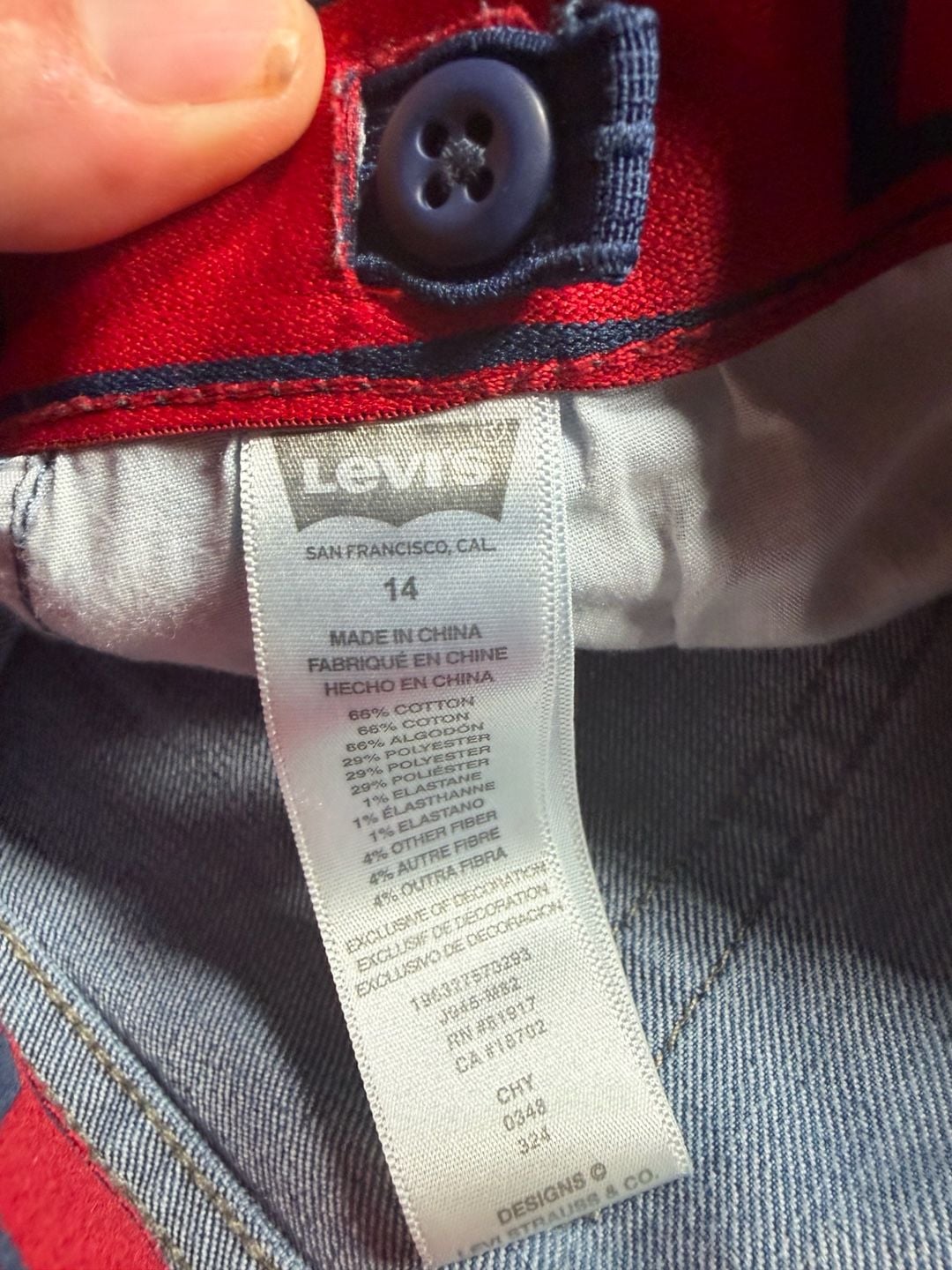 Levi's 511 Slim Jeans 14 E 27x29 Blue Denim 5