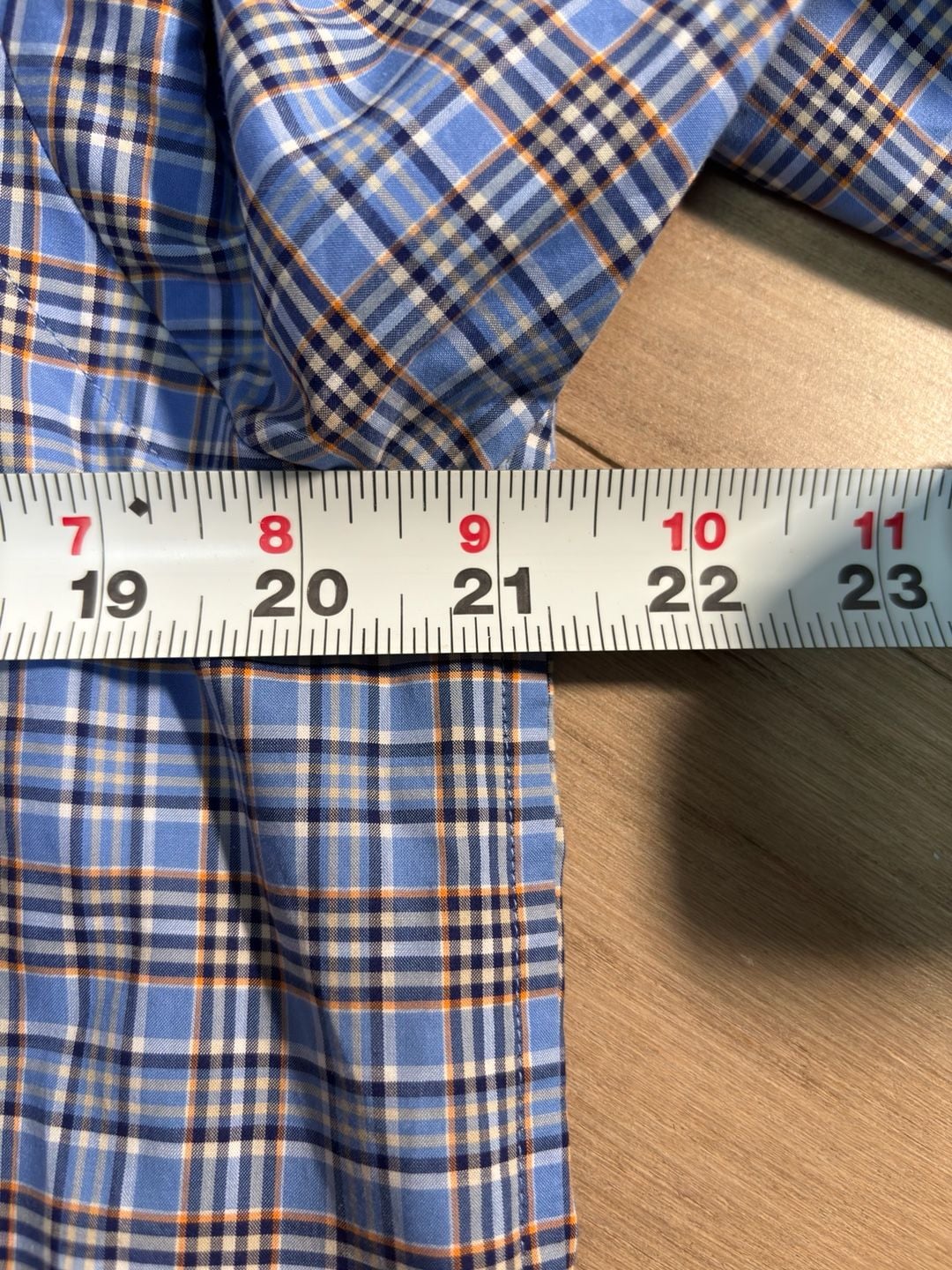 Cremieux Collection Plaid Button-Down Shirt Size Medium Blue 9