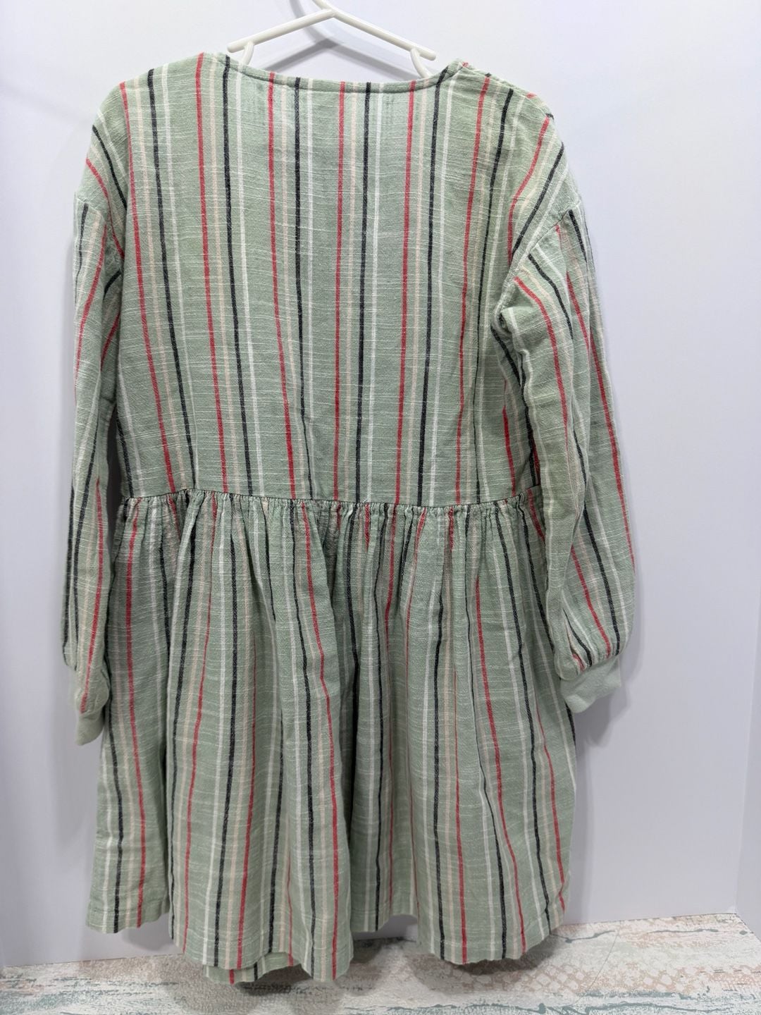 Open Edit Striped Button Down Dress Size 5 Green 11