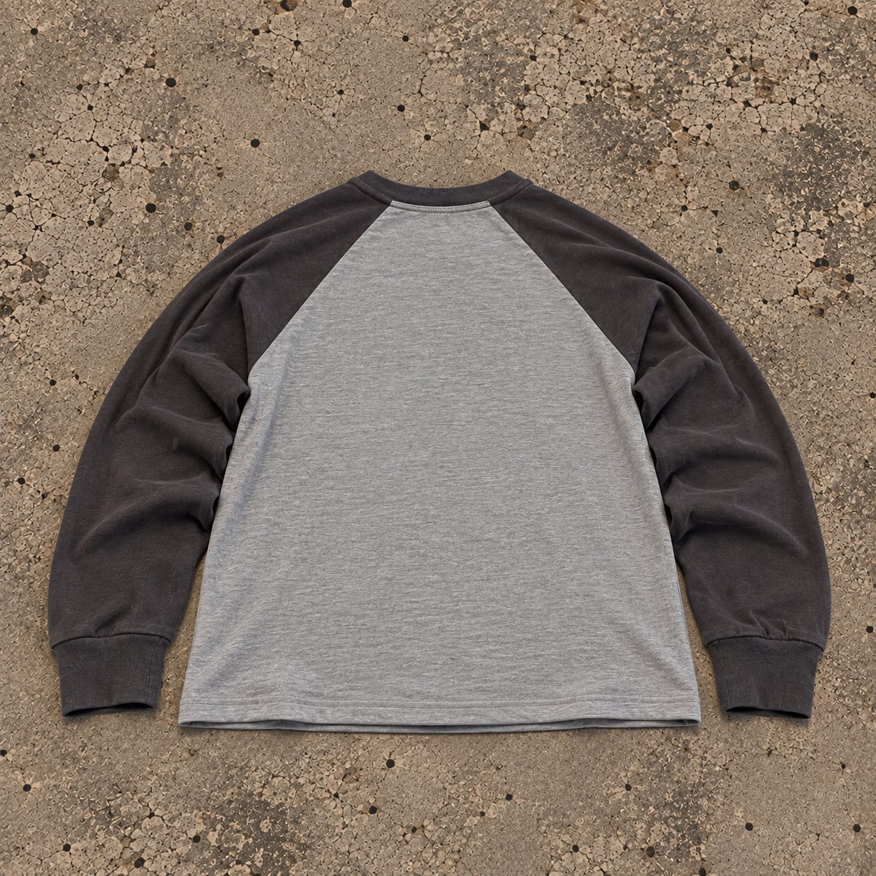 Gap 1969 Raglan Long Sleeve T-Shirt Gray Dark Gray 3