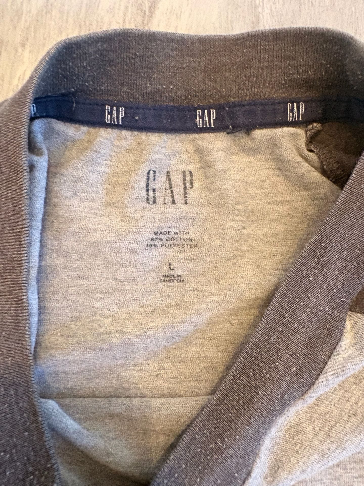 Gap 1969 Raglan Long Sleeve T-Shirt Gray Dark Gray 6