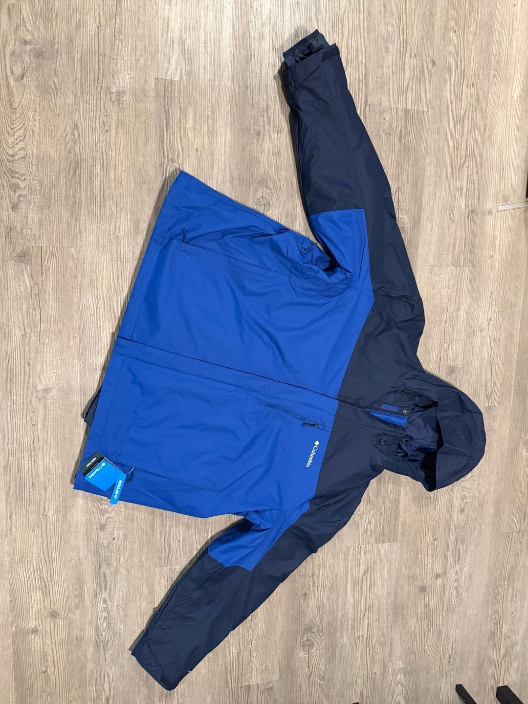 Columbia Whirlibird V Interchange Jacket Size 4X Blue Omni-Tech 2