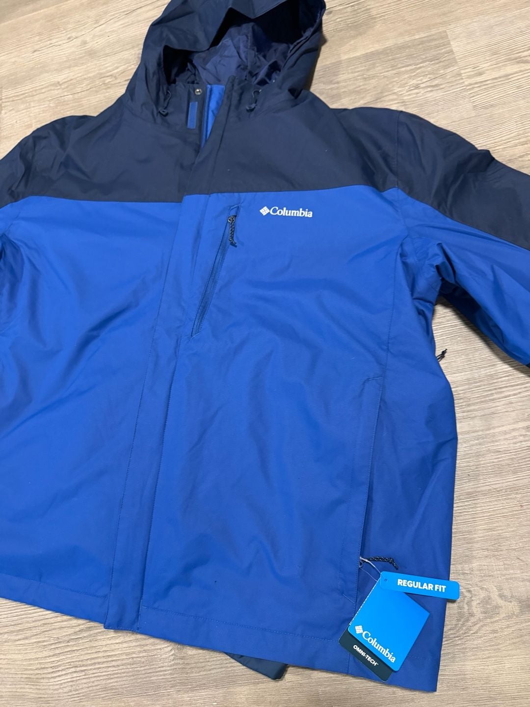 Columbia Whirlibird V Interchange Jacket Size 4X Blue Omni-Tech 3