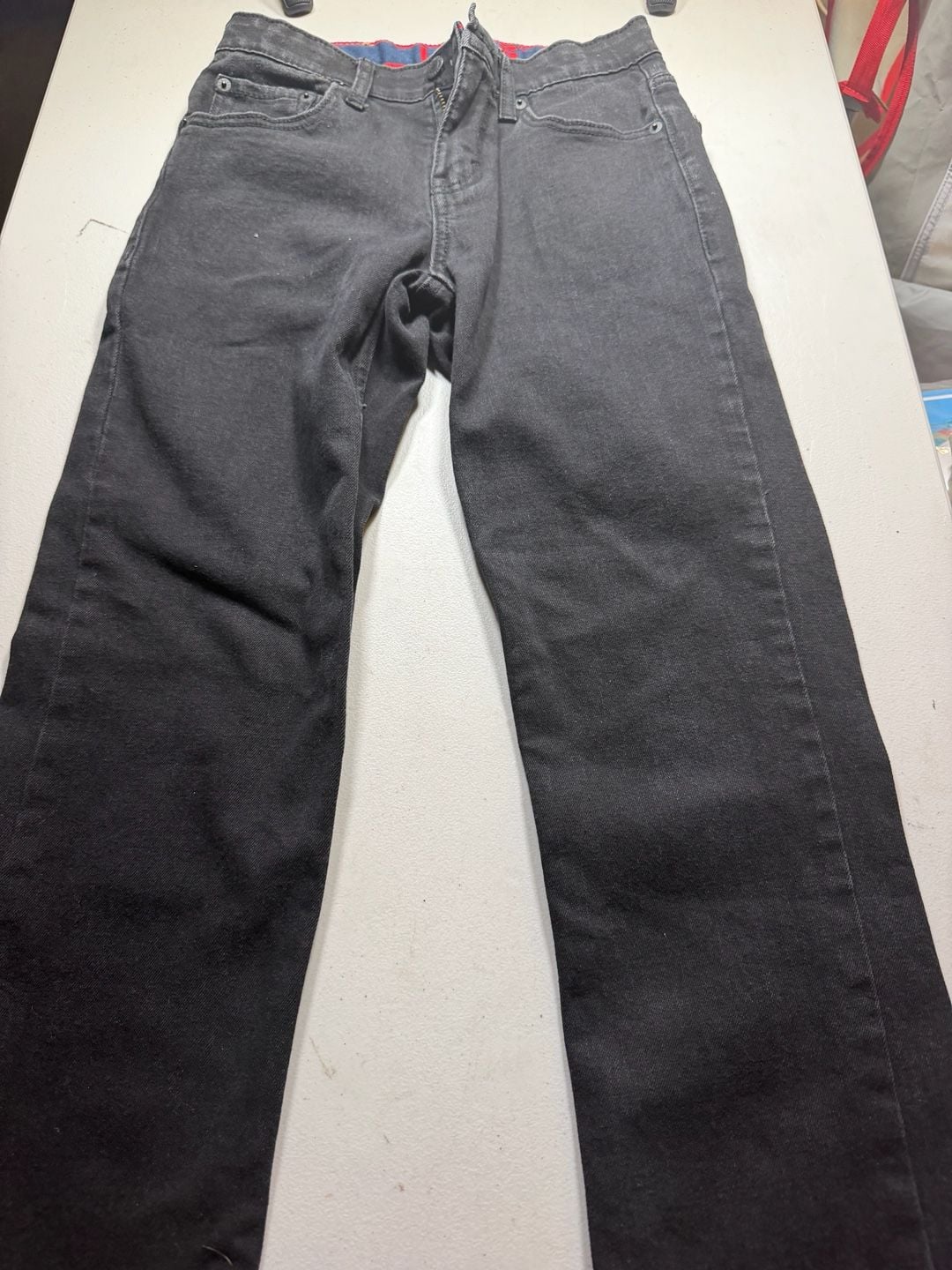Levi's 514 Straight Jeans 27x29 Black Denim 2