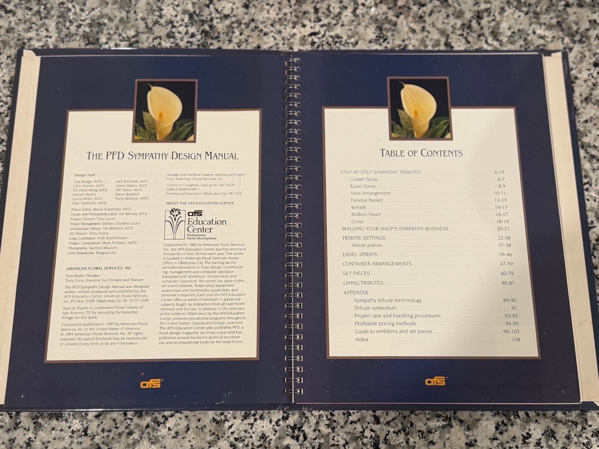 American Floral Services P.F.D. Sympathy Design Manual 3