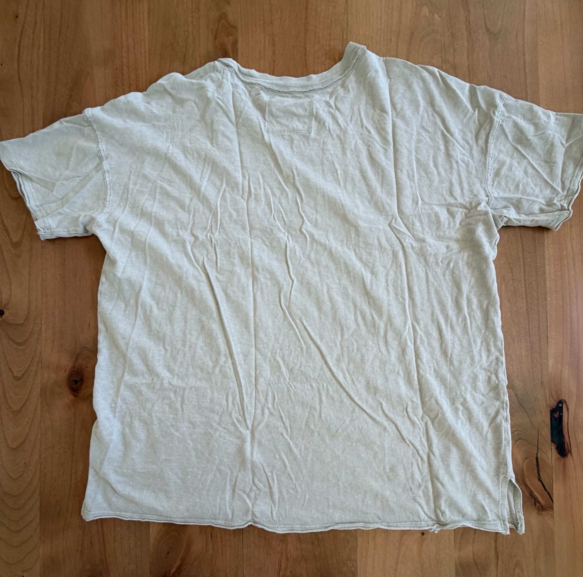 Aerie Distressed Oversized T-Shirt Green Sage 7