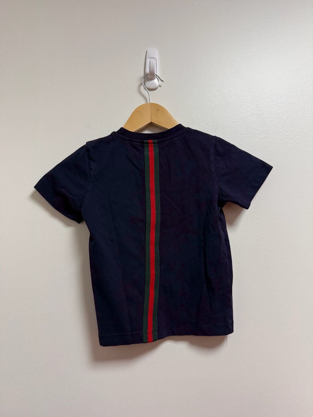 Gucci Kids T-Shirt Size 3/4 Navy Blue Cotton Logo Applique 3