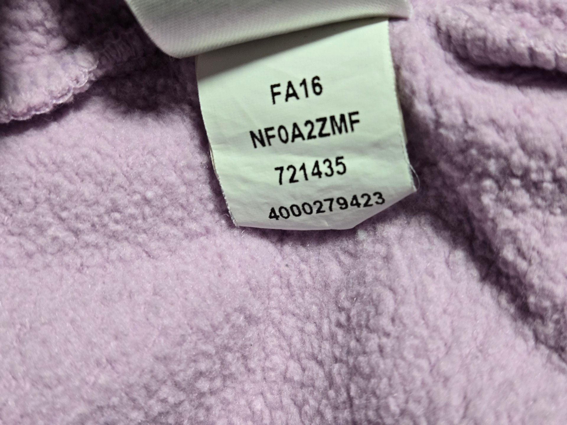 The North Face Hoodie Sweatshirt Pink with Purple Iridescent Logo Size M 11