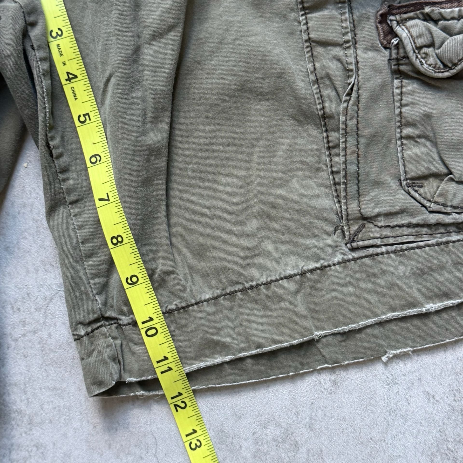 Unionbay Cargo Shorts Size 36 Green Vintage Utility Multi-Pocket 5
