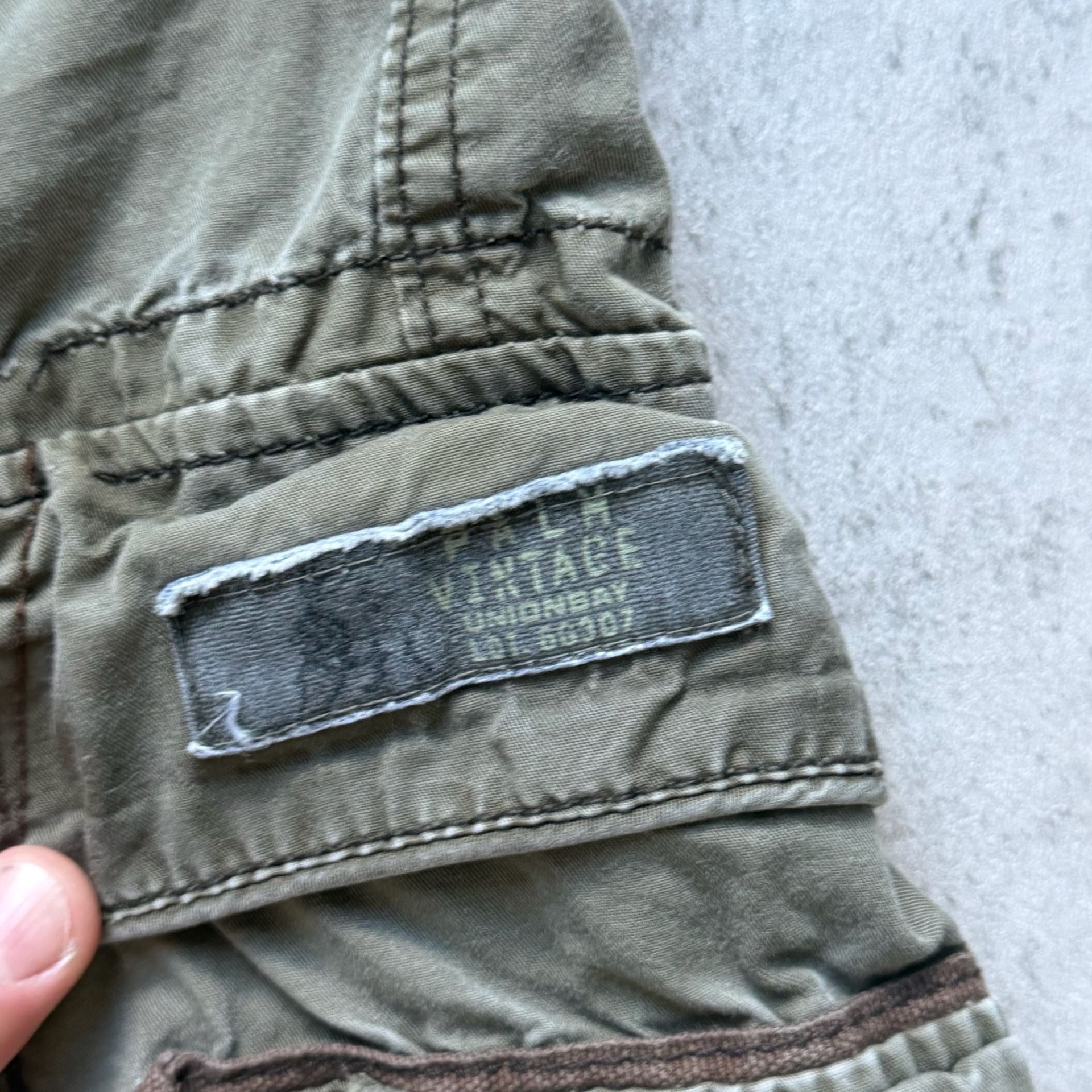 Unionbay Cargo Shorts Size 36 Green Vintage Utility Multi-Pocket 6