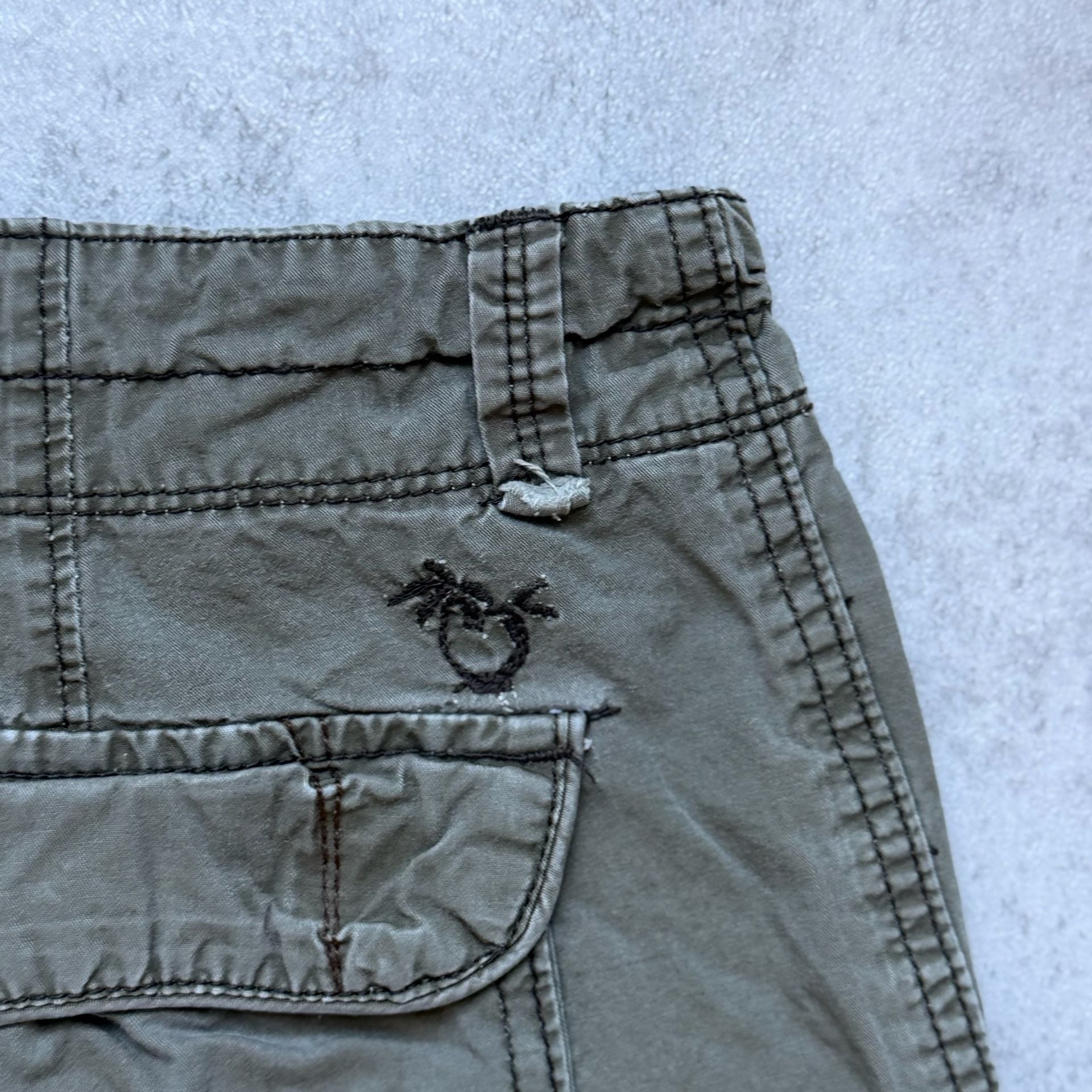 Unionbay Cargo Shorts Size 36 Green Vintage Utility Multi-Pocket 9
