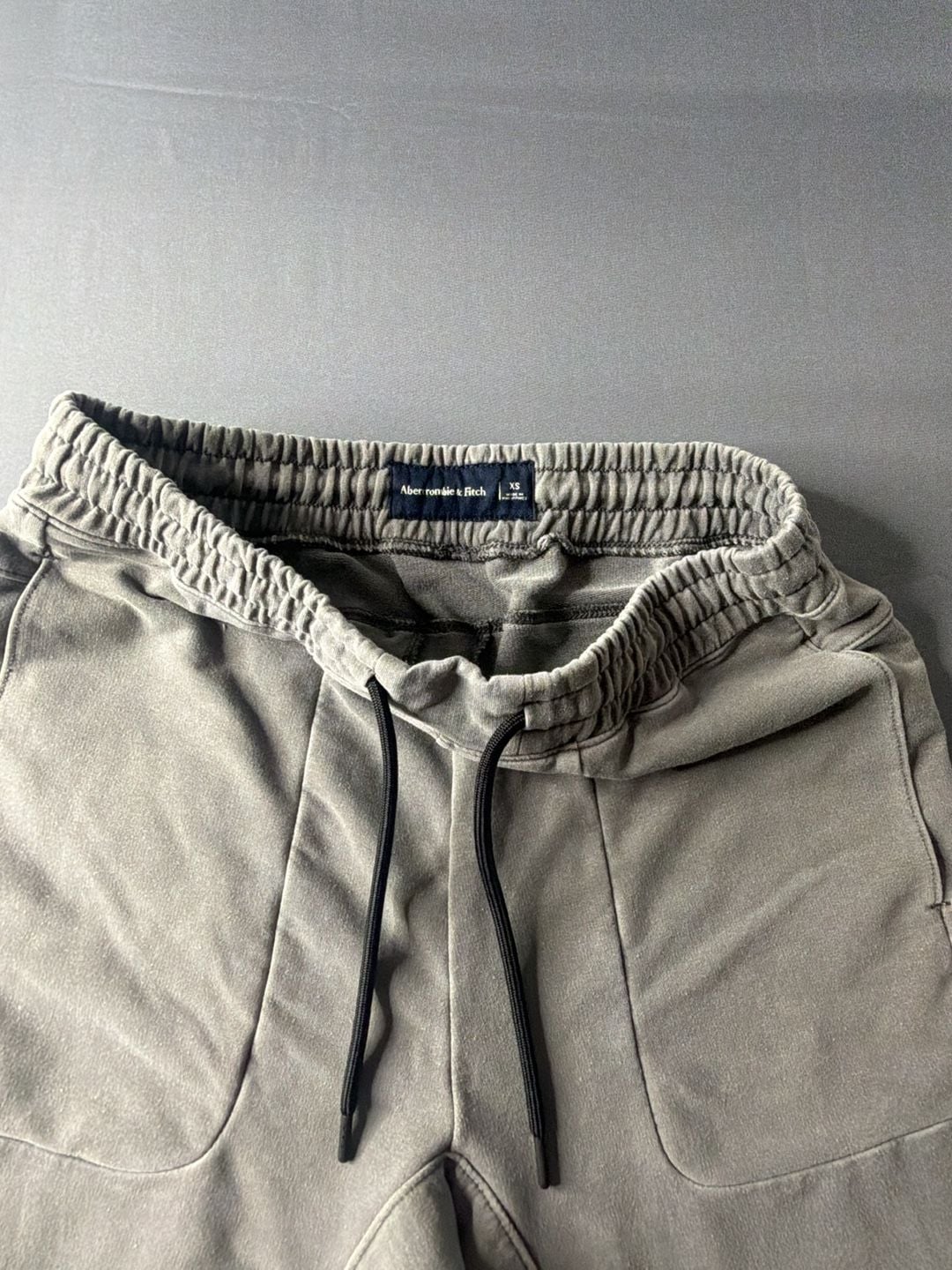 Abercrombie & Fitch Sweat Shorts Size XS Grey Drawstring Raw Hem 6