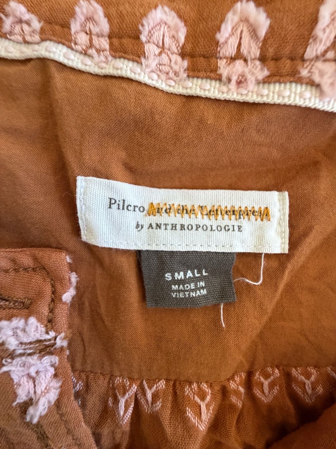 Pilcro And The Letterpress Tavi Textured Blouse Size S 4