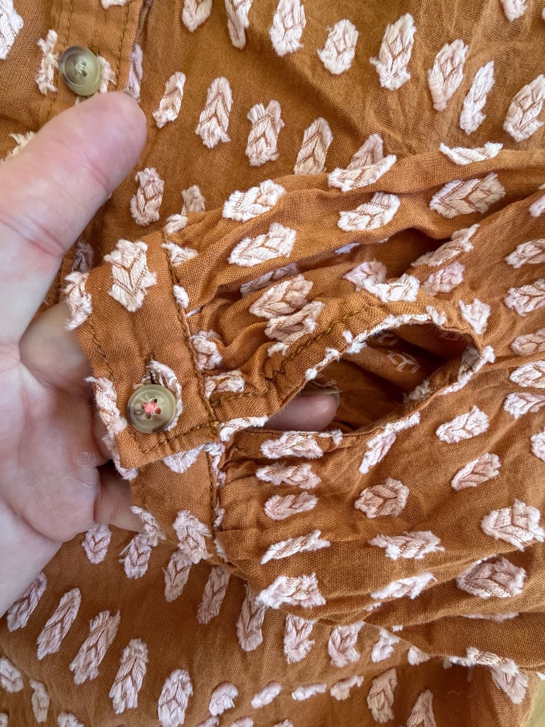 Pilcro And The Letterpress Tavi Textured Blouse Size S 7
