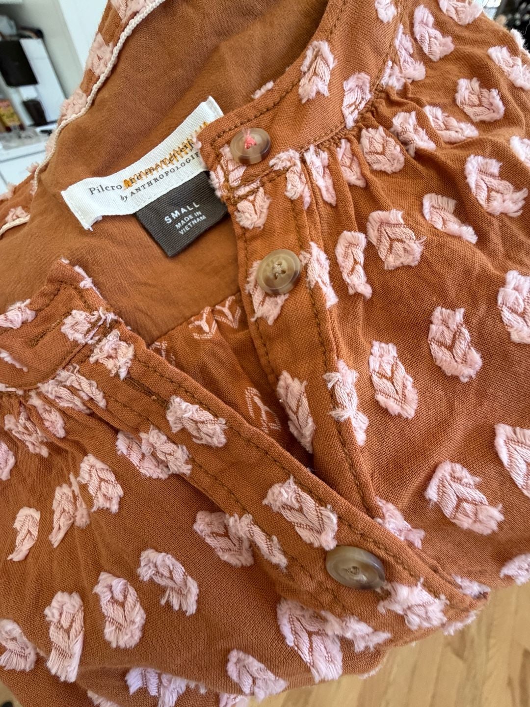 Pilcro And The Letterpress Tavi Textured Blouse Size S 11