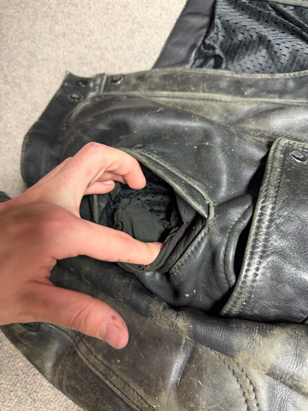 Hein Gericke Leather Motorcycle Jacket Black Vintage 5
