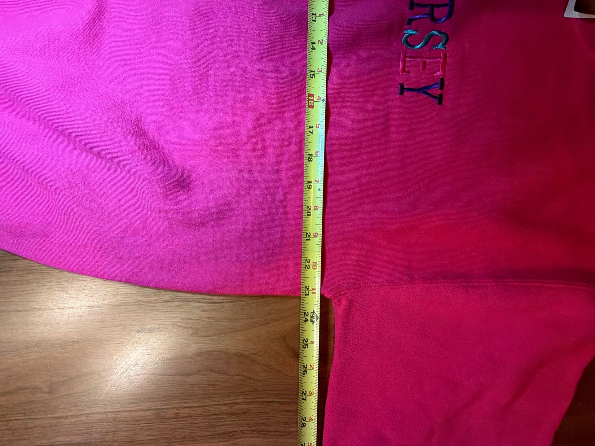 Jerzees New Jersey Super Sweats Sweatshirt Size XL Hot Pink Embroidered 6