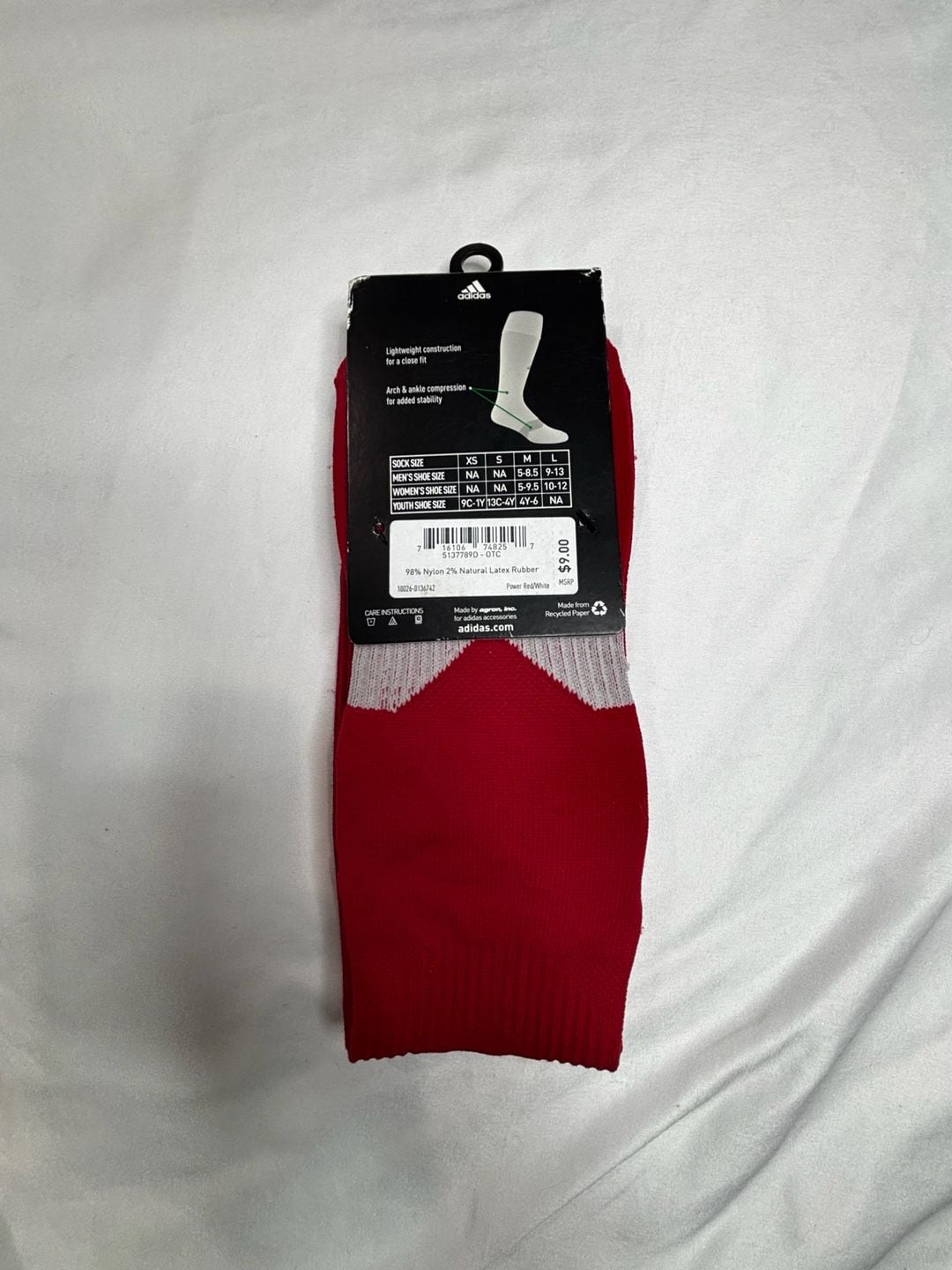 Adidas Metro Sock Size L Red 2