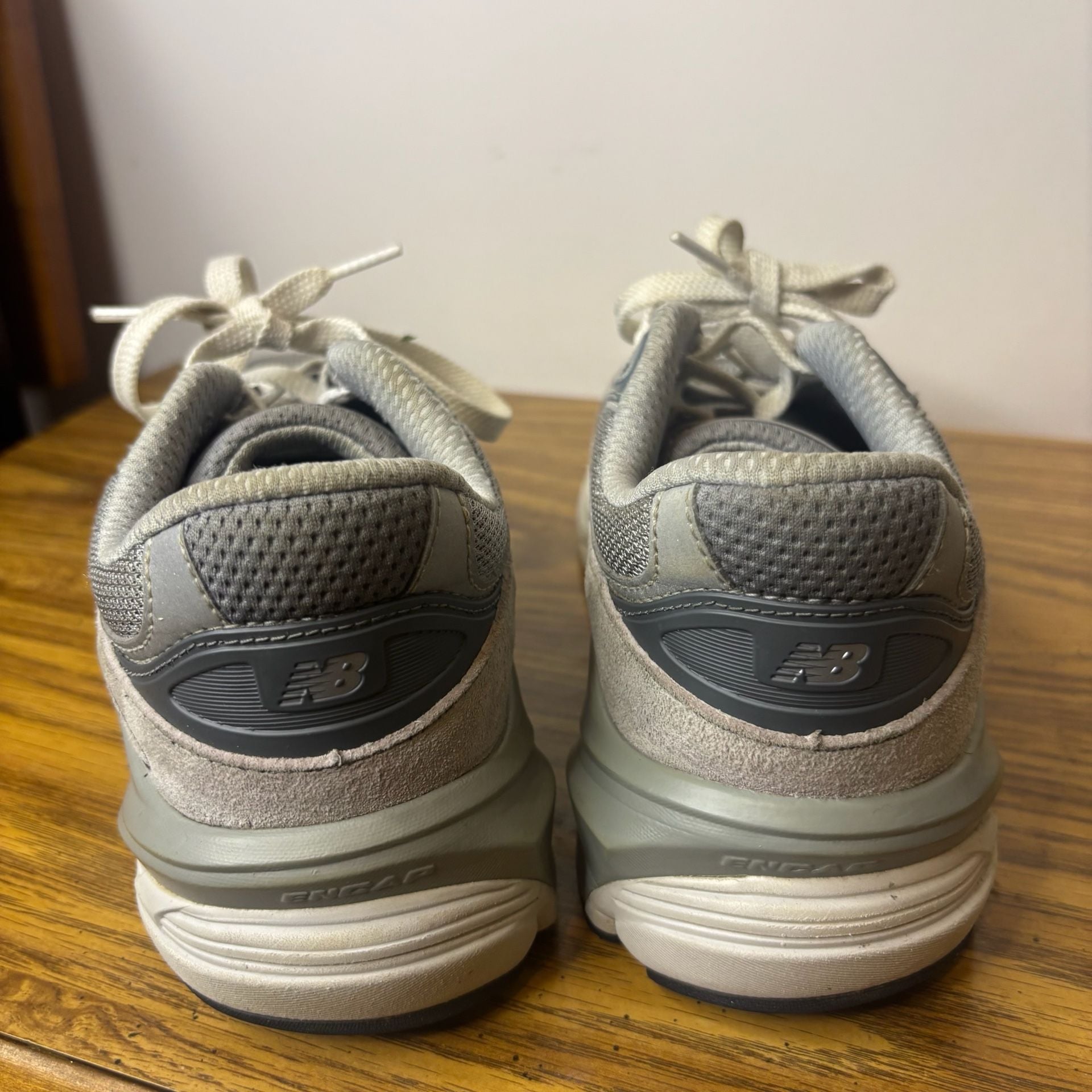 New Balance 990v6 Grey White Suede Sneakers 8