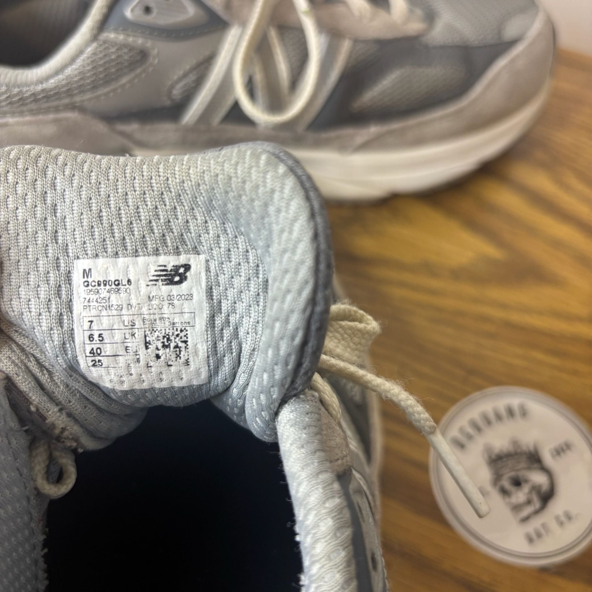 New Balance 990v6 Grey White Suede Sneakers 11