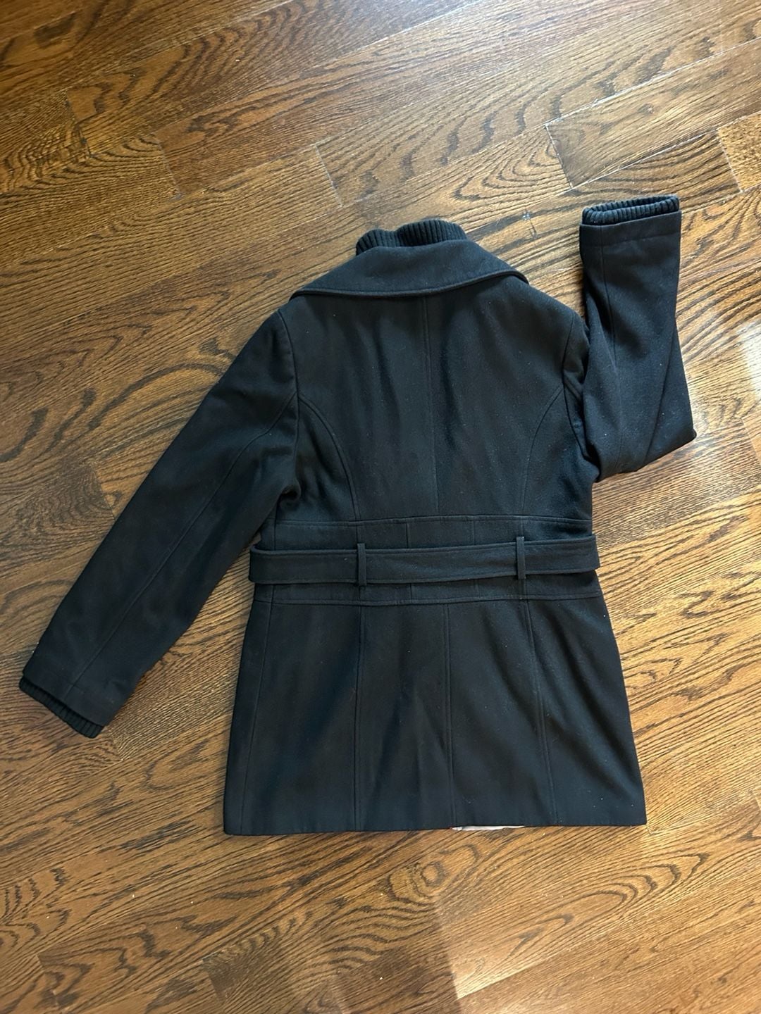 Calvin Klein Wool Blend Belted Coat Size 14 8