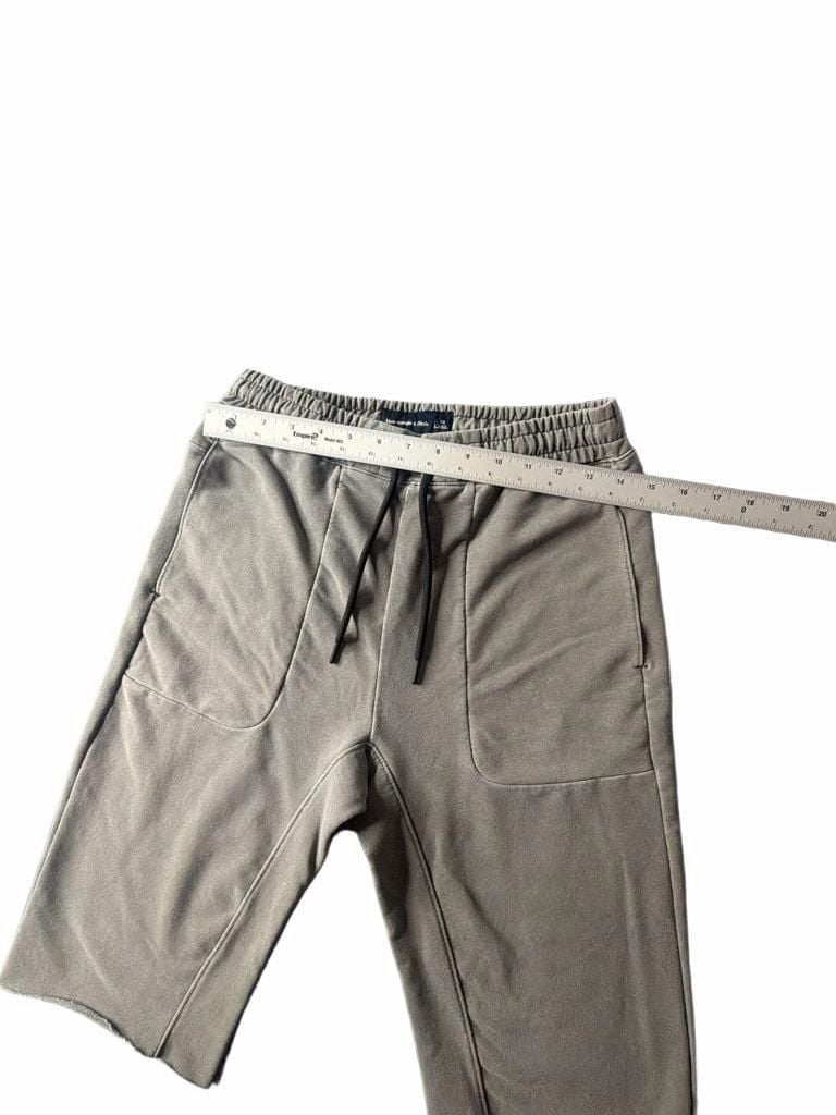 Abercrombie & Fitch Sweat Shorts Size XS Grey Drawstring Raw Hem 5