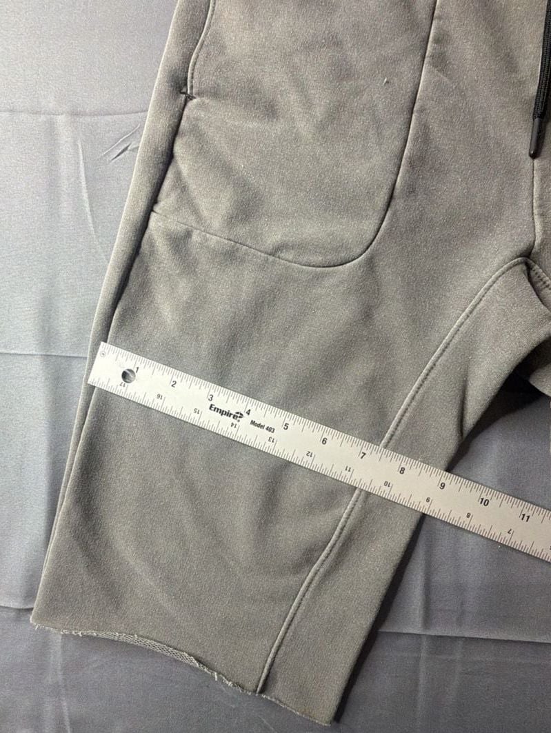 Abercrombie & Fitch Sweat Shorts Size XS Grey Drawstring Raw Hem 8