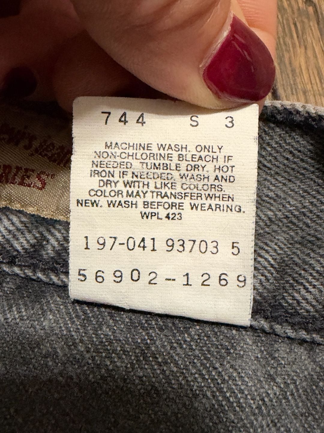 Vintage 1991 Levi's 900 Series Jeans Size 14 Grey 100% Cotton High Rise 5