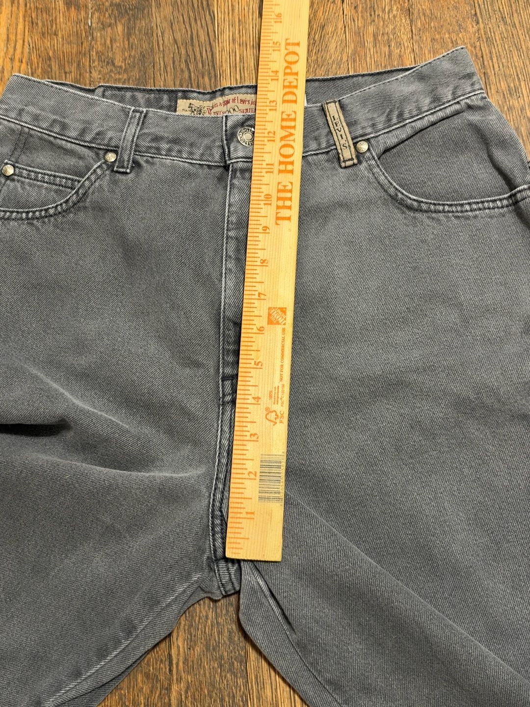 Vintage 1991 Levi's 900 Series Jeans Size 14 Grey 100% Cotton High Rise 7