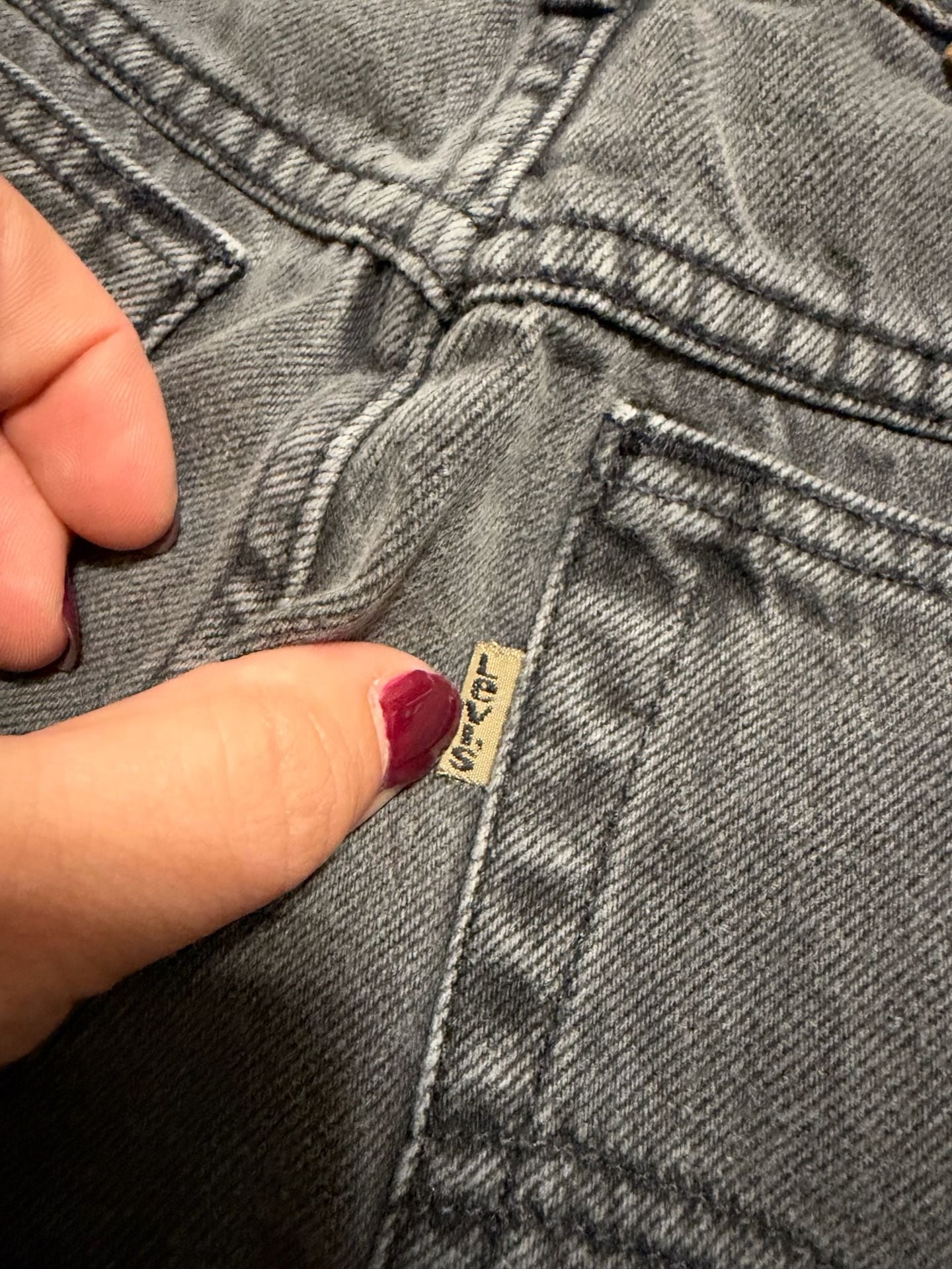 Vintage 1991 Levi's 900 Series Jeans Size 14 Grey 100% Cotton High Rise 11