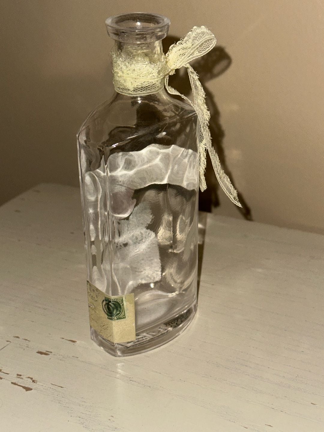 Two's Company Vintage Rose Glass Bottle Vase 4
