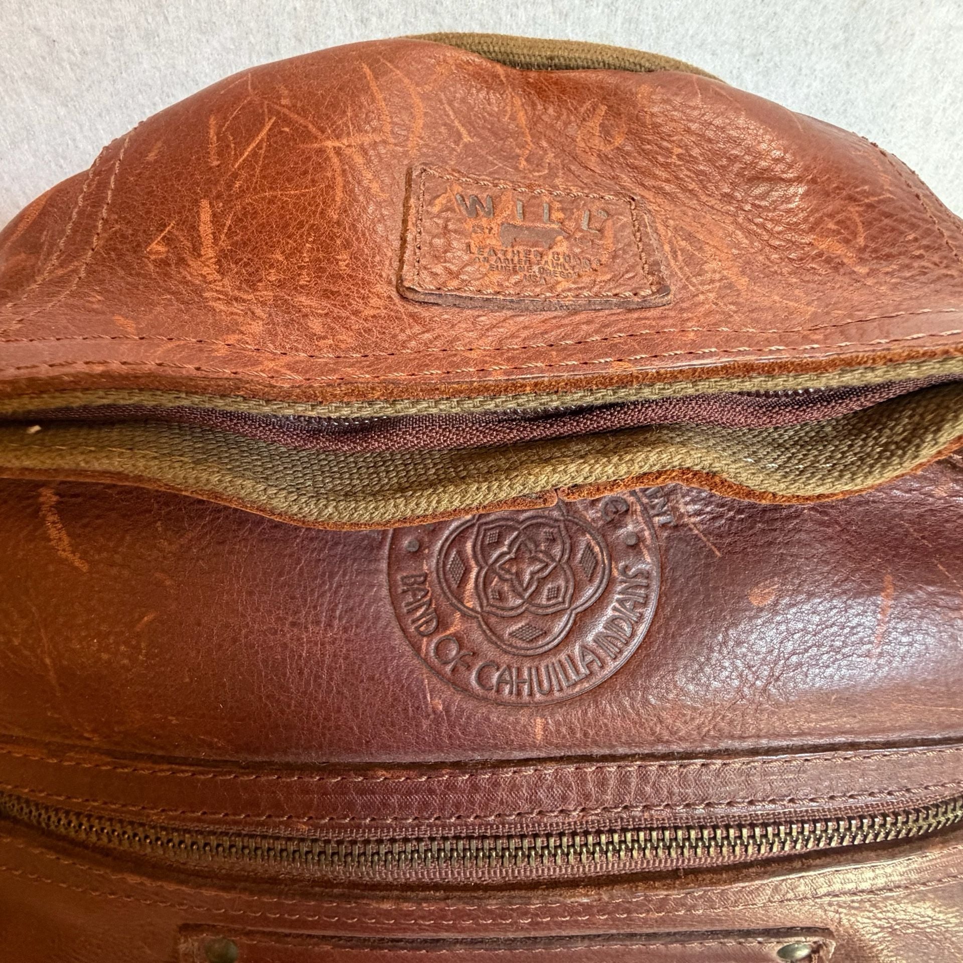 WILL Leather Goods Brown Leather Backpack NWT 6