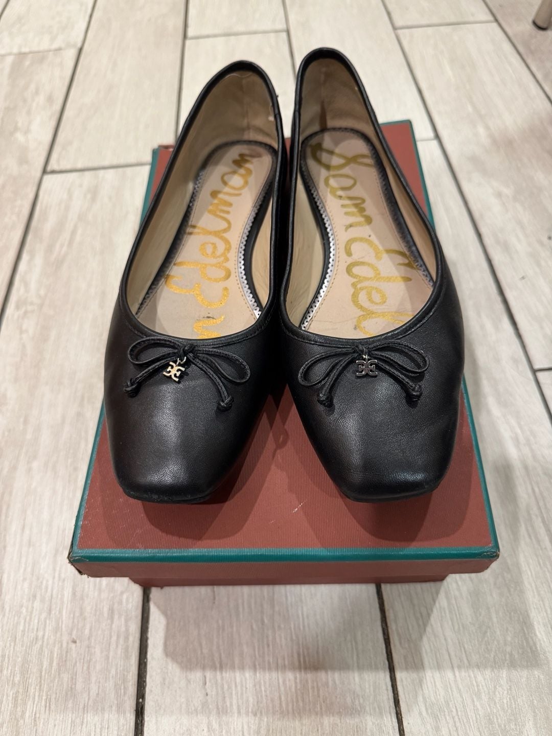 Sam Edelman Alie Ballet Flat Black Leather 6