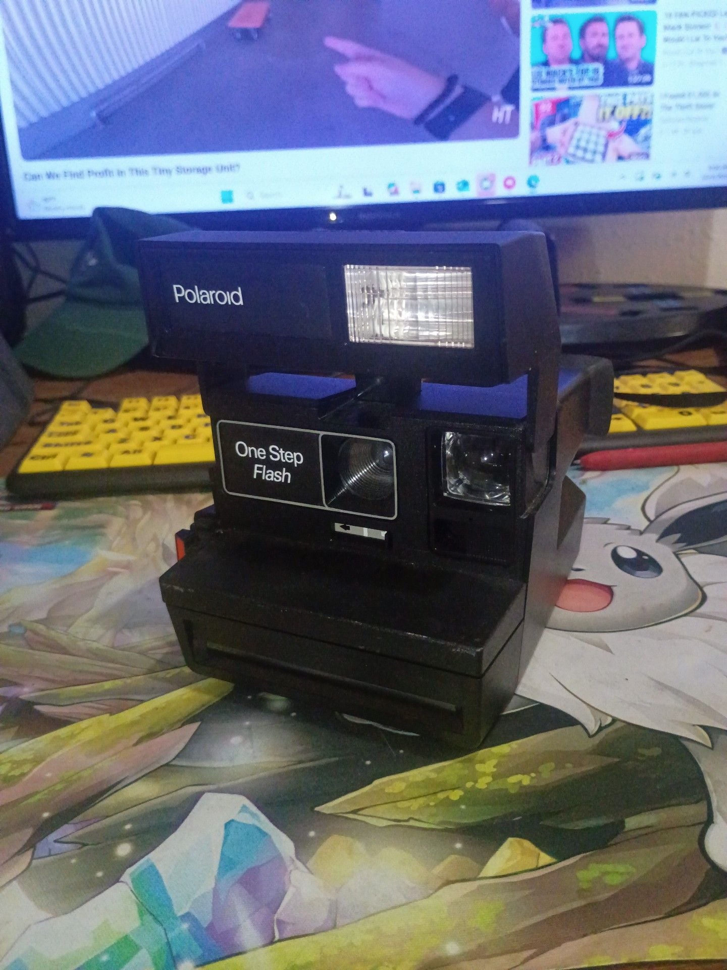 Vintage Polaroid One Step Flash Instant Camera with Paperwork 1