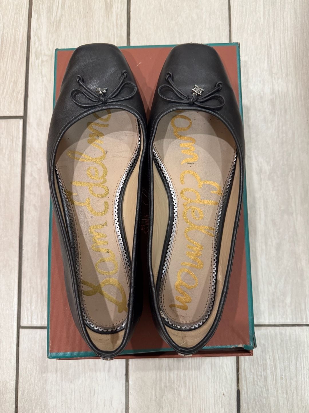 Sam Edelman Alie Ballet Flat Black Leather 8