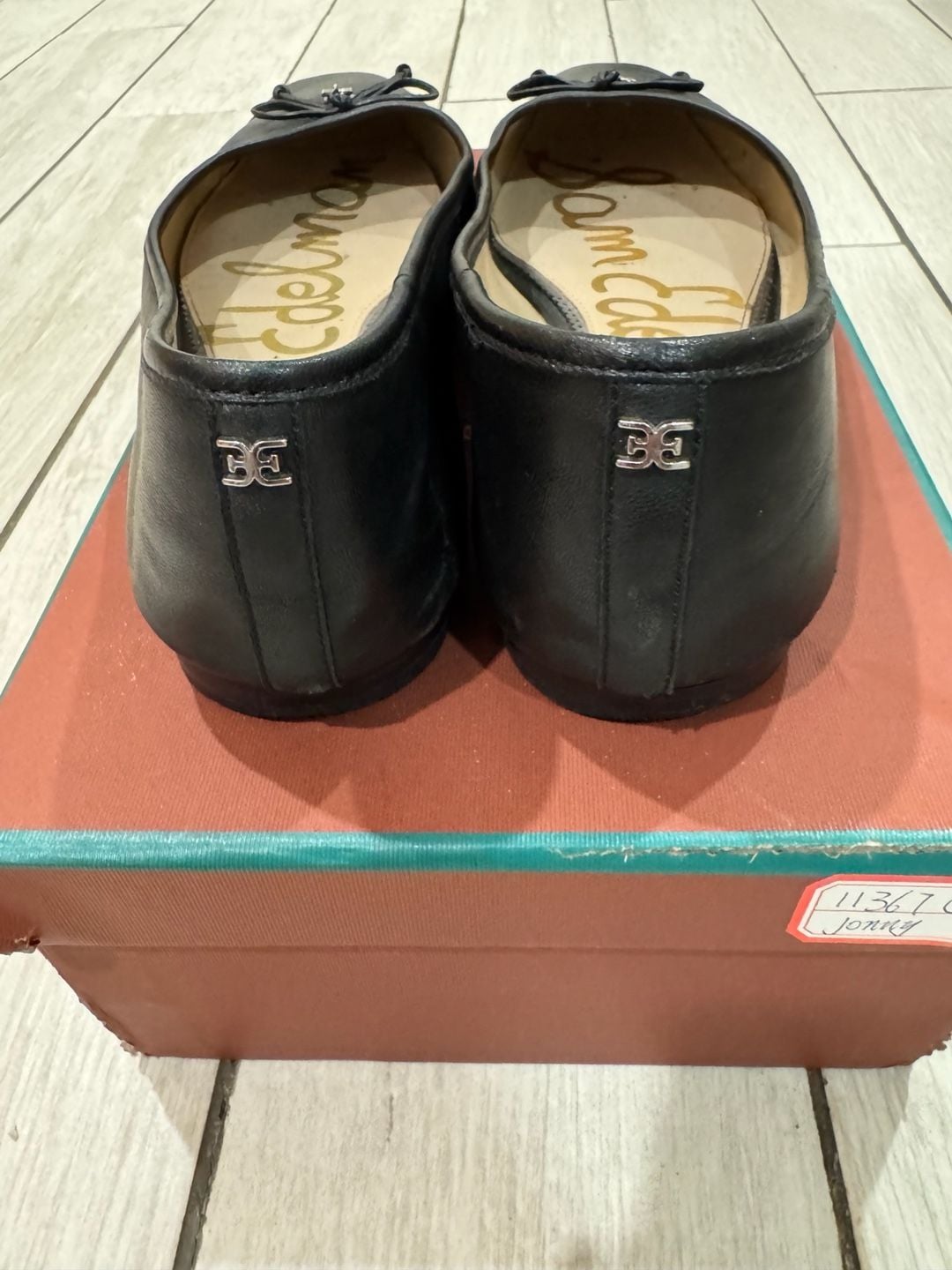 Sam Edelman Alie Ballet Flat Black Leather 11