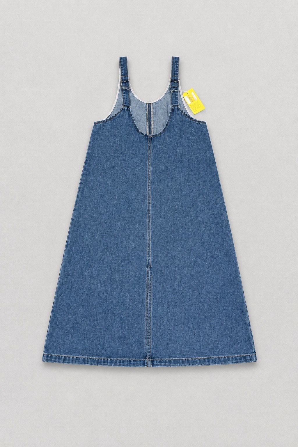 Denim Pinafore Dress Size M Sleeveless Pocket 3