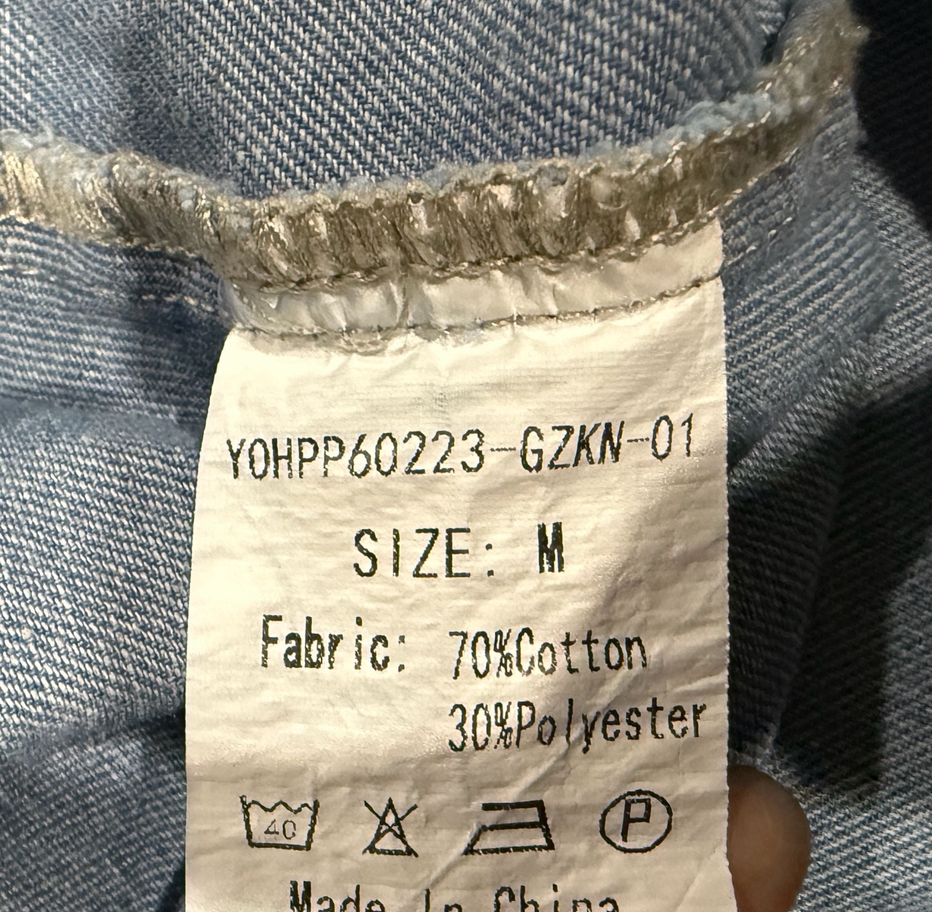 Denim Pinafore Dress Size M Sleeveless Pocket 4